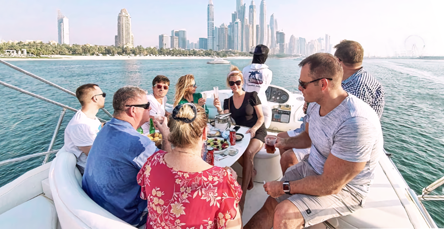 A Family Picnic on Board the Yacht Photo